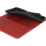 Huawei P40 Lite 5G - Premium Flip Wallet Leren Hoesje [3 Kaartsleuven] [Standaardfunctie] [Magnetische Sluiting] - Hoes voor Huawei P40 Lite 5G - Rood - Beschermende Cover - Luxe Design - Duurzaam Materiaal - Handige Functionaliteiten