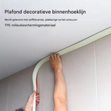 TPE Zelfklevende Flexibele Plintstrip - 3m/5m - Antischimmel en Waterdicht - Voor Muur, Plafond en Hoekdecoratie - Beschikbaar in Wit, Goud, Zilver, Zwart en Champagne