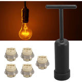 5 Stuks G9 LED Lamp Houder Keramische Lamp Houder Socket Miniature Base LED Socket met Base Ring Verwijder Tool - Voor Efficiënte Installatie en Vervanging van LED Lampen, Ideaal voor Thuis- en Professioneel Gebruik