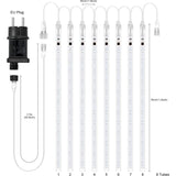 Betoverende Meteor Shower Regenlichten - 192 LED's, 8 Buizen - Waterdicht voor Halloween, Kerst, Feestjes - Buiten Sprookjeslichten voor Magische Decoratie