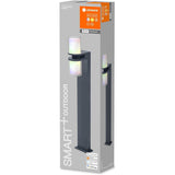 LEDVANCE Smart+ Updown buitenlamp RGB – slimme LED wandlamp 14W 1000 lumen – WiFi tuinverlichting met app en spraakbediening – 3000K warm wit en 16 miljoen kleuren – IP44 spatwaterdicht – 132 x 100 x 800 mm buitenlamp