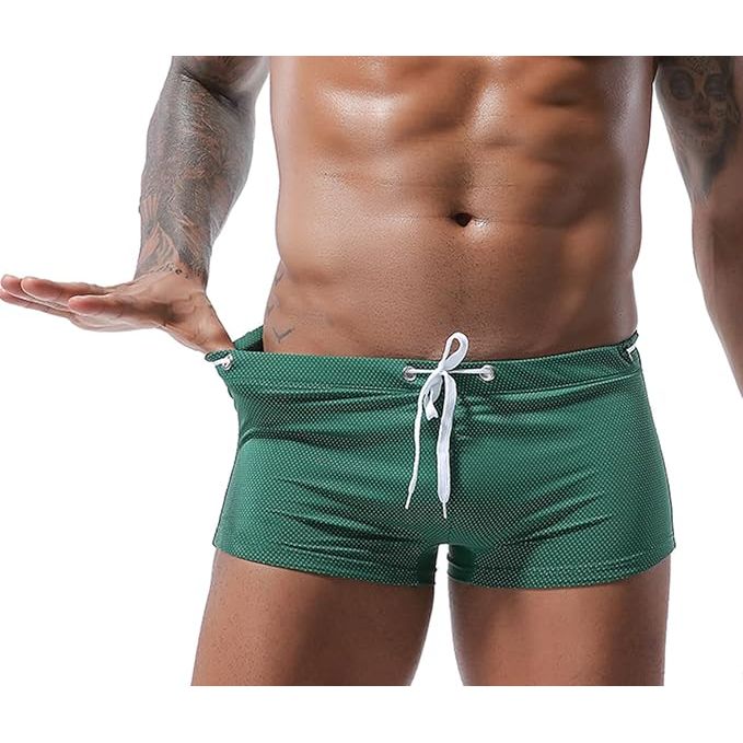 Stijlvolle Heren Zwemshorts - Verstelbare Lage Taille - Sneldrogend Materiaal - Perfect voor Zwemmen & Watersportactiviteiten - Comfortabel en Duurzaam