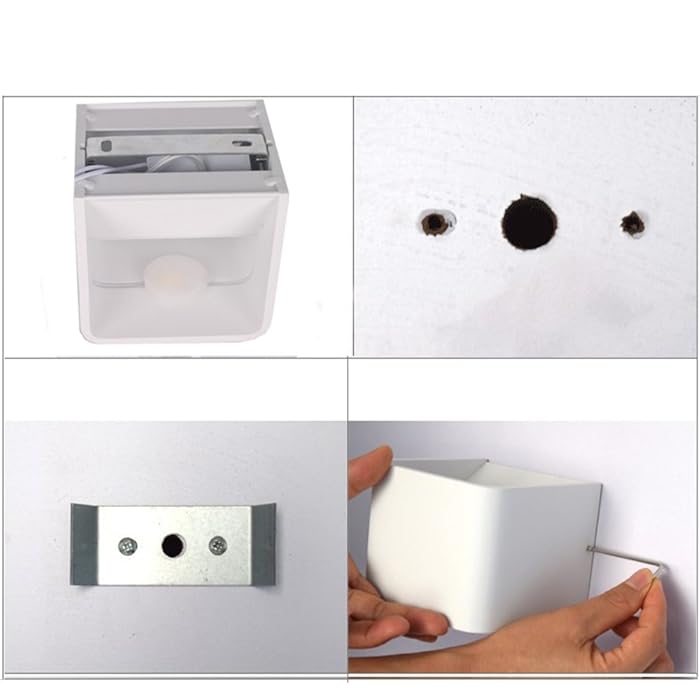 2 Stuks - Ledwandlampen voor Binnen - Up Down Verlichting - Wit Hoogwaardig Aluminium - 7 W Energieklasse A+ 2700 K Warmwit Licht - Stijlvolle en Efficiënte Wandlampen - Modern Design - Eenvoudige Installatie - Ideaal voor Woonkamer, Slaapkamer en Gang