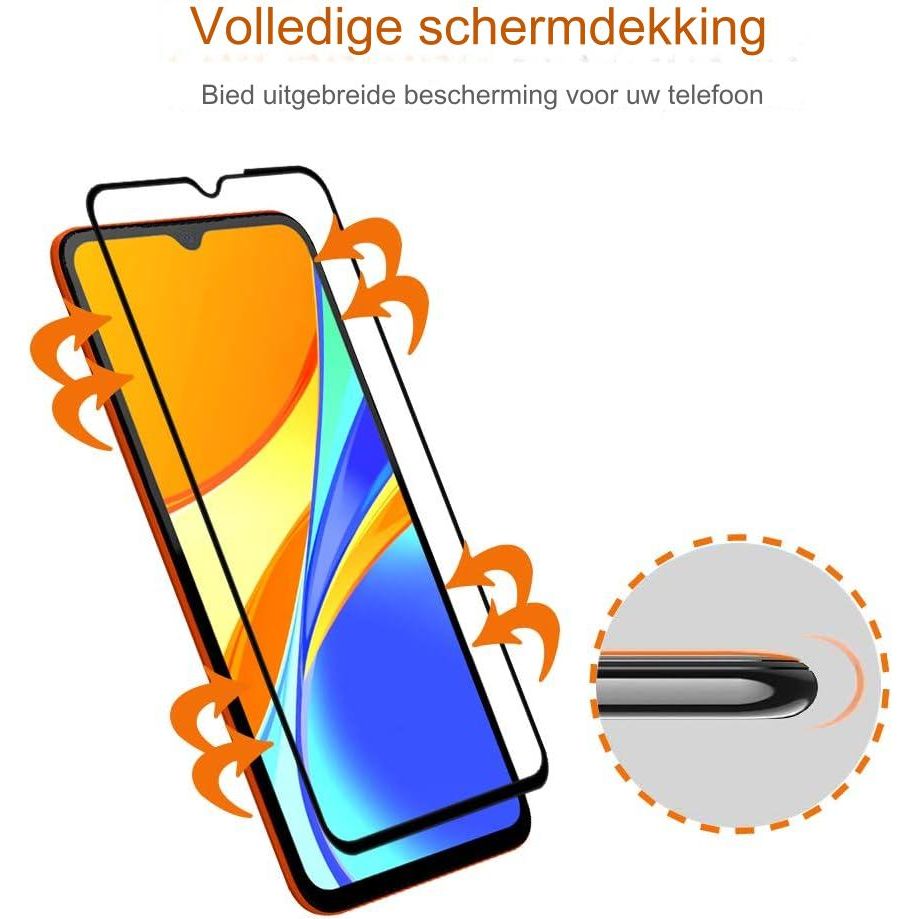 Complete Beschermingsset voor Xiaomi Redmi 10A / 9C / 9C NFC: Ultra-Dunne Transparante TPU Siliconen Hoes met 3 Stuks Gehard Glas Screenprotectors