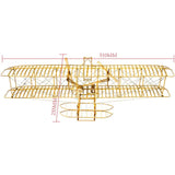 Houten Modelbouw Kit - 3D Schaalmodel Wright Flyer Vliegtuig - Handgemaakt Houten Vliegtuig - DIY - 1:24