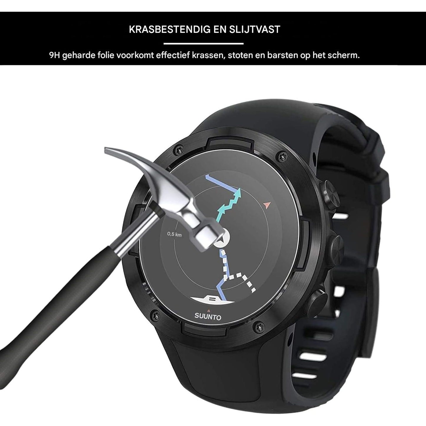 3-Pack Universele Screenprotector voor Smartwatches – Ronde Gehard Glas Bescherming (Diameter 35mm) – Anti-Kras / Anti-Vingerafdruk – 9H Hardheid – HD Helderheid – Case-Friendly Ontwerp