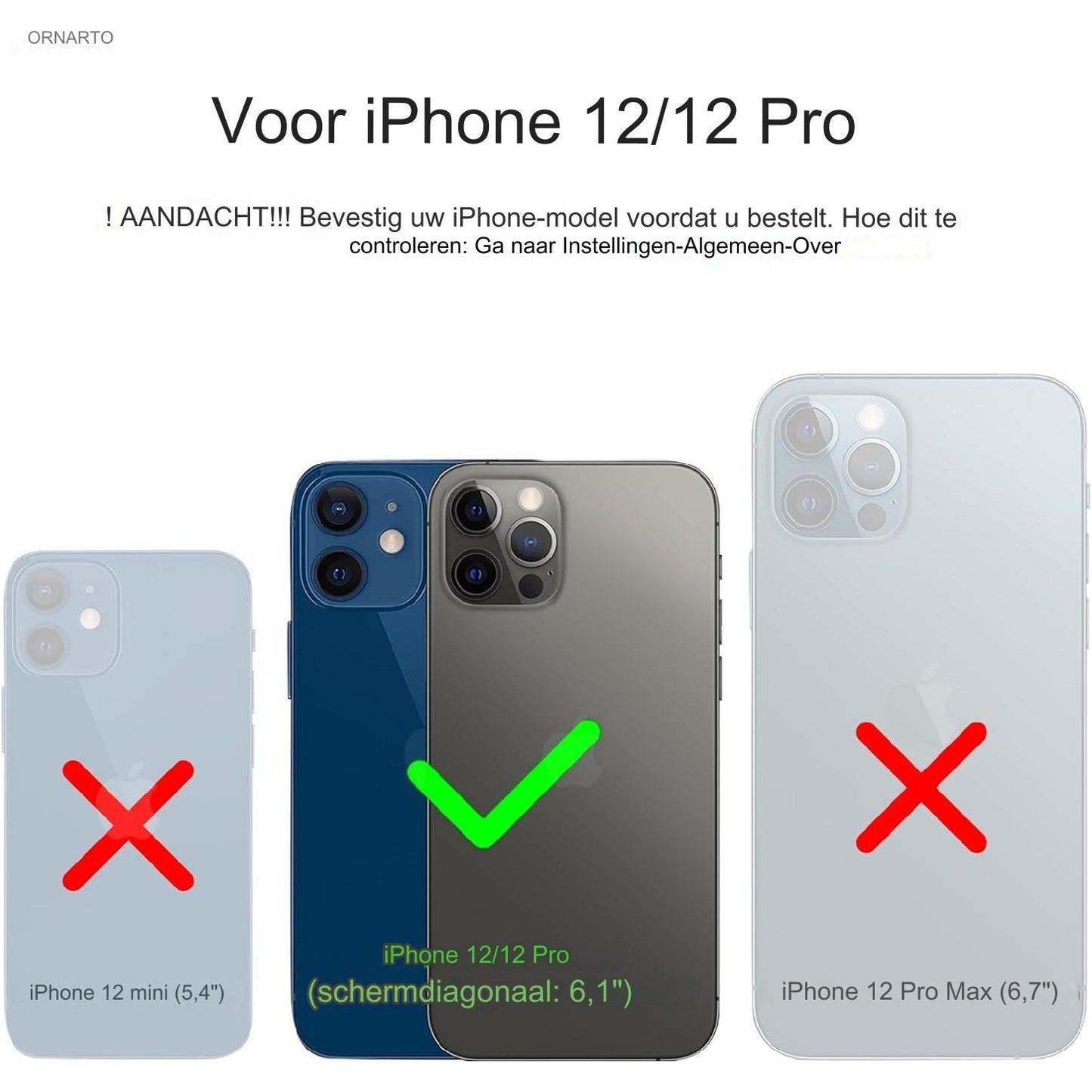 iPhone 12 & 12 Pro Case - 6.1 inch - Compatibel met beide modellen (6.1 inch). Slank ontwerp van vloeibare siliconen met 3 lagen voor volledige bescherming, Zacht, flexibel en volledig bedekkend voor optimale grip en bescherming