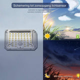 2 Stuks - Solar Wandlampen - Buiten Bewegingssensor - Waterdichte 90 LED Beveiligingslampen - Draadloze Verlichting - 3 Optionele Modi - Zonne-energie Lampen Padverlichting - Hekverlichting Duurzame Buitenlampen