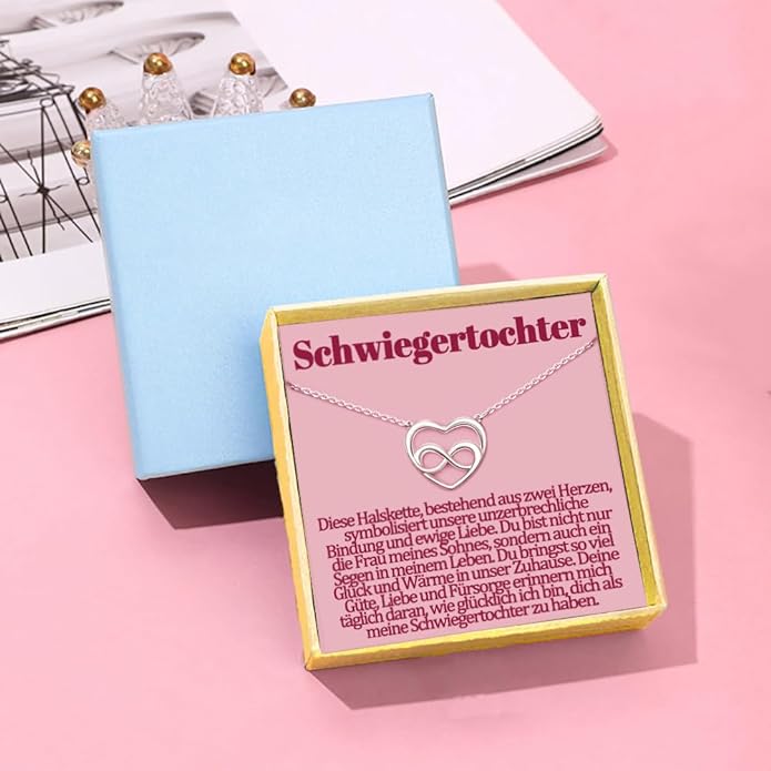 Ketting voor Schoondochter - Geschenken voor Schoondochter - Verjaardagskettingcadeau van Schoonmoeder - Moederdagketting - Moederdagcadeaus - Verjaardagcadeaus - Sieraden Dames Vrouwen