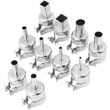 10 Stuks/set Heat Gun Nozzle Kits voor Hot Air Soldering Station Repair Tools - Complete Set van Mondstukken voor Precieze en Efficiënte Reparaties, Geschikt voor Diverse Reparatieprojecten en Professioneel Gebruik, Onmisbaar voor elke Werkplaats