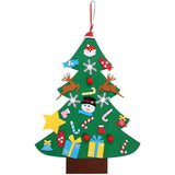 Grote - DIY Vilten Kerstboom Set voor Kinderen - 94cm Wandhangende Kerstboom met 26 Afneembare Ornamenten - Ideaal voor Kerstdecor Thuis