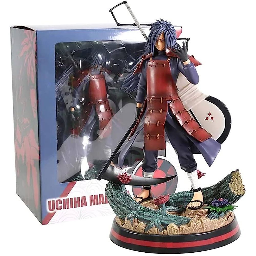 Naruto Shippuden – Uchiha Madara Six Paths Actiefiguur 28 cm | Impure World Reincarnation Madara PVC Model | Anime Verzamelfiguur met Realistische Details | Collectible Beeldje voor Fans, Kinderen & Verzamelaars