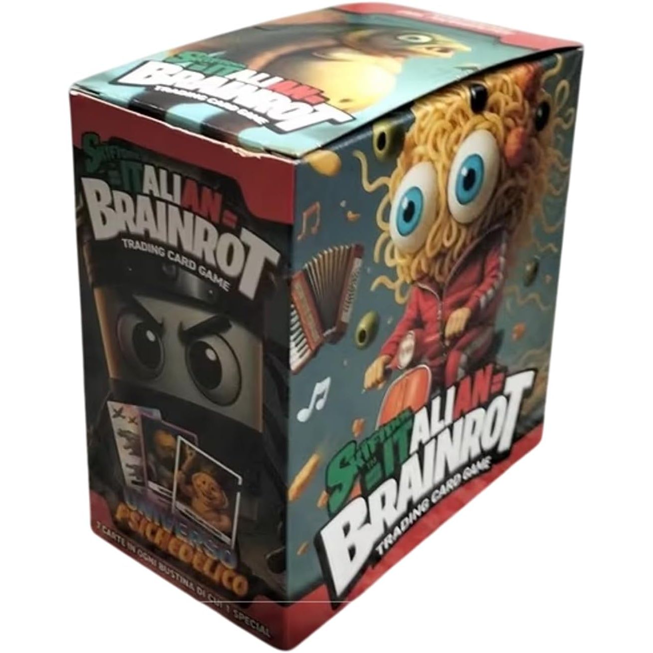 288 Stuks Verzamelskaartenset – Italiaanse Brainrot Kaarten – 36 Blind Packs – Italian Brainrot -  Flash Cards met Goudkaarten – Ruilkaarten Met Battle Statistieken – Absurdistische AI Personages – TikTok Trending Kaarten – Collectible Card Game Box