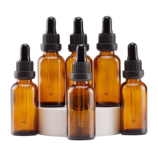 Yizhao Amber Glazen Druppelflesjes 3 stuks - 30ml met Glazen Pipetdruppelaar - Ideaal voor Etherische Oliën, Aromatherapie, Cosmetica - 3 Stuks - Lekvrij, UV-Beschermend en Reisvriendelijk