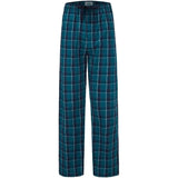 2 Stuks - Heren Pyjamabroeken Set - 100% Katoen - Blauw Geruit en Groen Geruit - Zachte en Ademende Loungebroek - Met Zijzakken - Verstelbare Tailleband - Comfortabele Broeken voor Slapen en Ontspannen