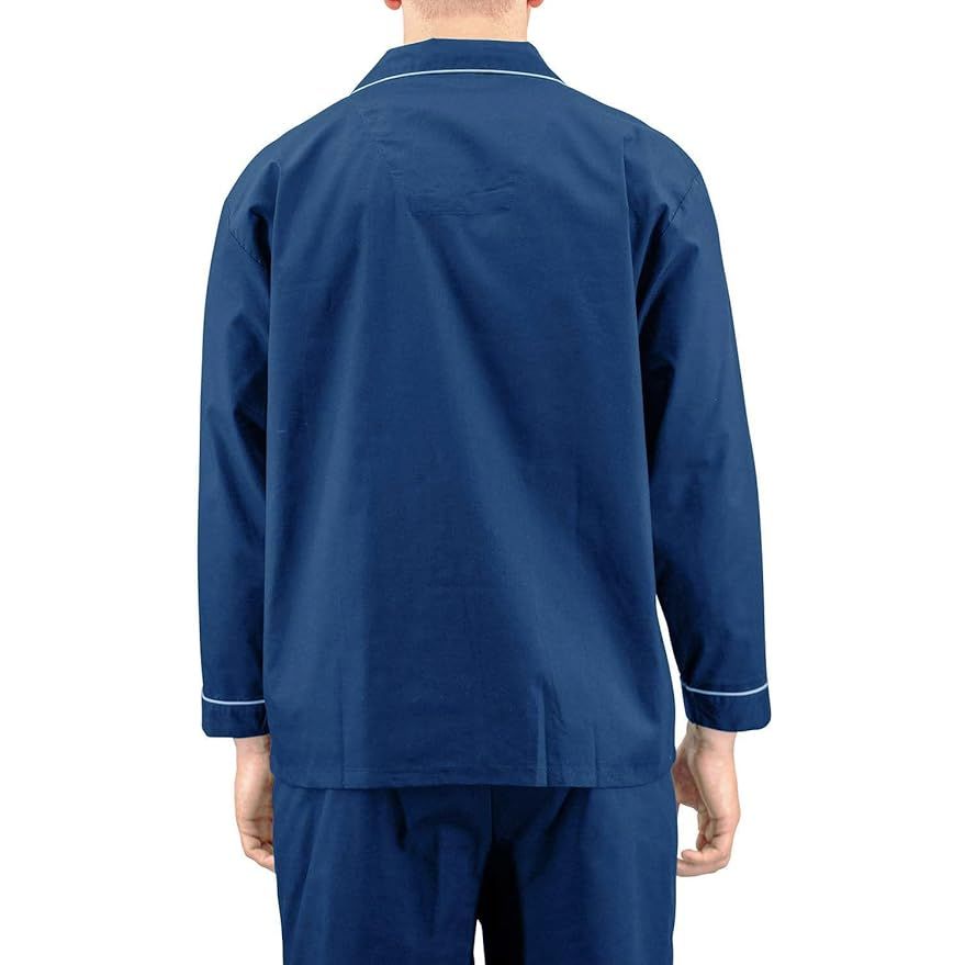 Heren Pyjama Set - Meerdere maten - Klassieke Stijl - Champion Ontwerp - Katoen Blend - Lange Mouwen Shirt en Broek - Traditioneel en Praktisch - Comfortabel Nacht- en Loungewear - Gemakkelijk Machinewasbaar