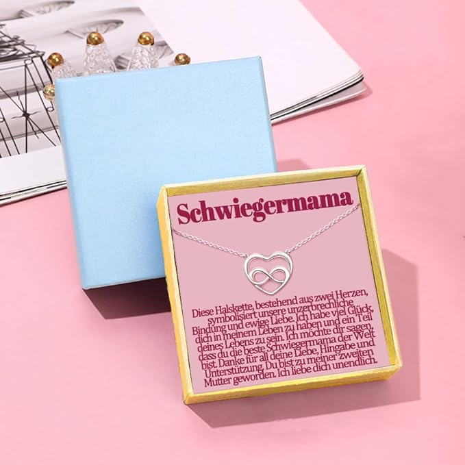 Ketting voor Schoondochter - Geschenken voor Schoondochter - Verjaardagskettingcadeau van Schoonmoeder - Moederdagketting - Moederdagcadeaus - Verjaardagcadeaus - Sieraden Dames Vrouwen