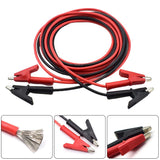 2 Stuks - 14 AWG Multimeter Testkabels - Alligator Clips Testdraden - Silicone Kabels - 2 Meter Lang - Rood en Zwart - 1500V 20A - Geschikt voor Elektrische Tests en Automobielonderhoud