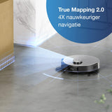 ECOVACS DEEBOT X1 OMNI – Robotstofzuiger met Dweilfunctie – 5000Pa Zuigkracht – Zelfreinigend Station – 260 min Accuduur – 3D Obstacle Avoidance – YIKO Spraakbesturing – 4L Waterreservoir – Luxe Ontwerp door JACOB JENSEN