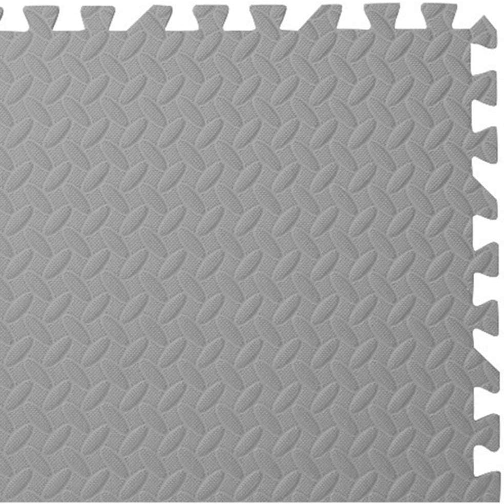 Set van 56 Vloerbeschermingsmatten met Randen – 30 x 30 cm | EVA Schuim Puzzeltegels voor Fitness, Gym, Garage, Speelkamer of Zwembad | Antislip, Geluiddempend & Waterdicht – 1 cm dik