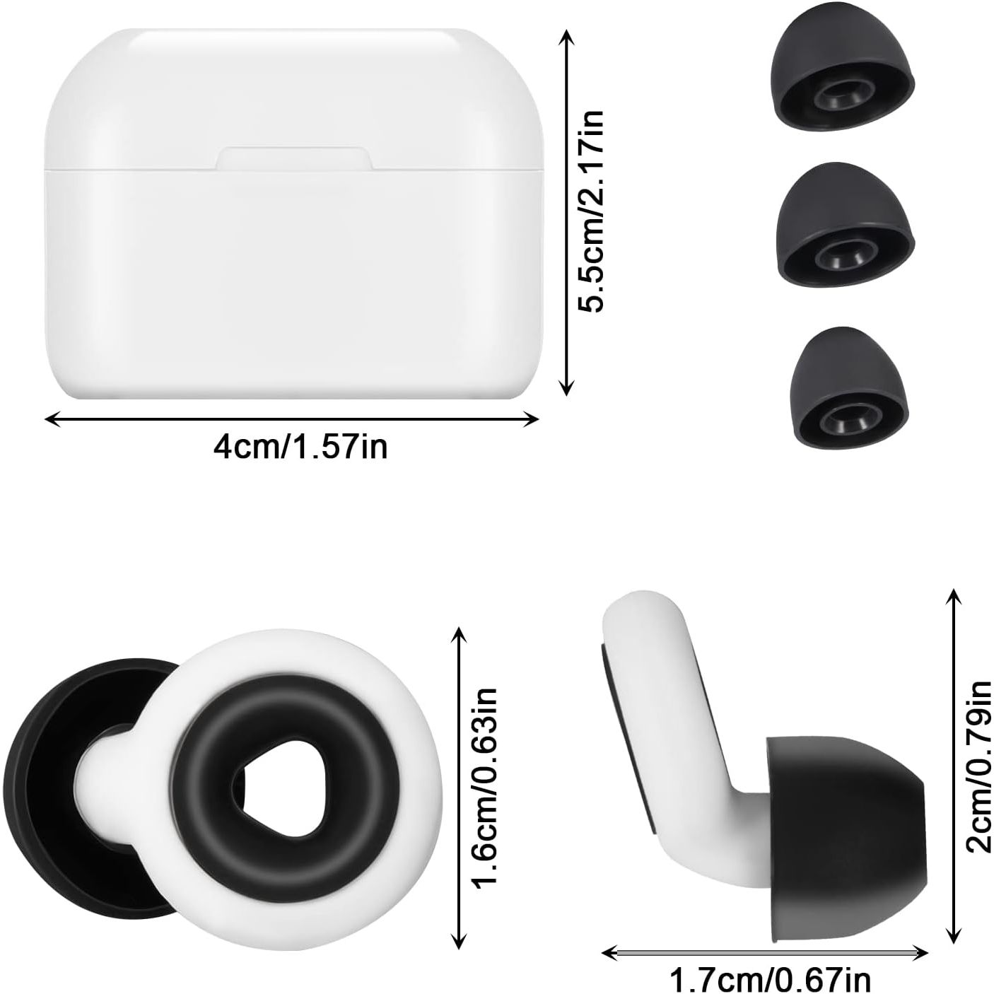 Herbruikbare Silicone Oordopjes Voor Slapen Met Geluidsdemping - Waterproof Oordoppen Voor Slapen, Werk, Zwemmen - Inclusief 6 Oorkappen in S/M/L - Comfortabele Noise Cancelling Oordopjes - Gehoorbescherming