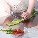 RVS Snijplank 50x50cm – 1.5mm Dikte – Roestvrijstalen Hakplank – Antislip & Geluiddempend – Hygiënisch RVS Snijblad Voor Vlees Groenten Fruit Kaas Pizza – Eenvoudig Schoon Te Maken – Keukenwerkblad 304 Roestvrij Staal