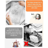 7-delige Koelkast Organizer Set – Stapelbare Opbergboxen In 4 Formaten – Transparante BPA-vrije Kunststof Bewaarbakjes Voor Koelkast, Vriezer, Keukenkast, Badkamer Of Kantoor – Lekvrij &amp; Ruimtebesparend Opbergsysteem