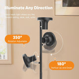 36W - Moderne - LED - Boomvormige - Staande - Vloerlamp - Dimbaar - Staande - Lamp - met - Afstandsbediening - en - Touch - Control - 3 - Draaibare - Armen - 4 - Lichtkleuren - Warm - tot - Daglicht - 2500 - Lumen - voor - Woonkamer - Slaapkamer - Kantoor