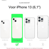 Compatibel met iPhone 13 Hoesje 6.1" - Slank Vloeibaar Siliconen Hoesje - 3 Lagen Volledige Bescherming - Zacht Gel Rubber Hoesje - Zwart - Beschermhoes voor iPhone 13 - Stijlvol en Duurzaam - Schokbestendige Bescherming - Perfecte Pasvorm