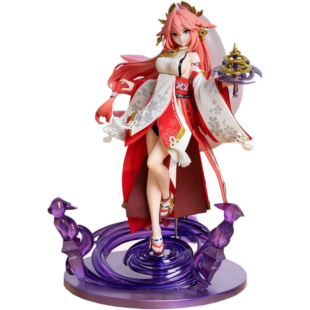 Genshin Impact – Yae Miko 1/7 Schaalfiguur 24 cm | Premium PVC Anime Game Beeldje van de Guuji van de Grand Narukami Shrine | Gedetailleerd Verzamelfiguur &amp; Cadeau voor Fans