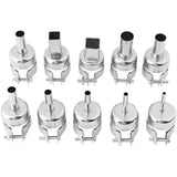 10 Stuks/set Heat Gun Nozzle Kits voor Hot Air Soldering Station Repair Tools - Complete Set van Mondstukken voor Precieze en Efficiënte Reparaties, Geschikt voor Diverse Reparatieprojecten en Professioneel Gebruik, Onmisbaar voor elke Werkplaats