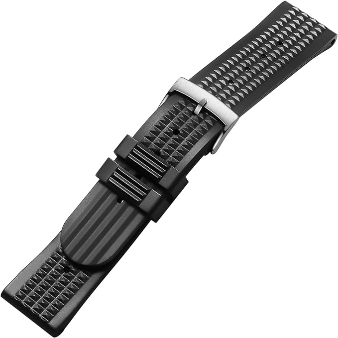 ADDIESDIVE Rubberen Horlogeband 20mm - Waterbestendig en Duurzaam - Geschikt voor Duikhorloges en Smartwatches met Snelle Verwisselbare Veerstangen