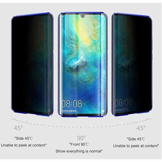 Geavanceerde Anti-Spionage Magnetische Hoes voor Samsung Galaxy S21 Ultra 5G - Dubbelzijdig Anti-Peep Gehard Glas, 360 Graden Volledige Schermbescherming, Metaal Bumper, Perfecte Pasvorm