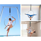 Metalen Lyra Luchtring – 85 cm Aerial Hoop voor Yoga, Gymnastiek, Acrobatiek en Circus – Complete Set met Bevestigingsmateriaal, Draagkracht 300 kg