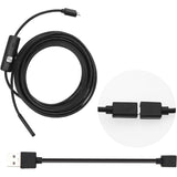 USB Endoscoop - 5 Meter - Inspectiecamera - Waterdicht IP67 - Ø5.5 mm - Met 6 Verstelbare LED Lampen - Compatibel met Android en Windows XP/7/8/9/10 - Voor Onderhoud en Reparatie