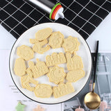 6-Delige Set Eid Mubarak Koekjes Uitstekers - Flexibele Silicone Biscuitvormen - Innovatieve 3D Cookie Fondant Persvormen - DIY Bakgereedschap voor Feestelijke Decoraties en Vieringen
