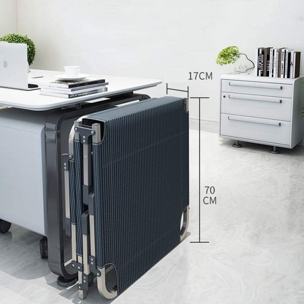 Opvouwbare Ligstoel – Draagbaar Campingbed voor Volwassenen en Kinderen – Sterke Stalen Constructie met Dubbel Laags 1200D Oxford Stof – Comfortabel Strandbed, Reisbed of Logeerbed – Inklapbaar Vouwbed met Hoofdkussen – Groen Gestreept Ontwerp