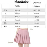 Geplooide Minirok - Stretchy Skater Rok - Cheerleader Stijl - Ademend en Comfortabel - Voor Dagelijks Gebruik, Feestjes en Sport