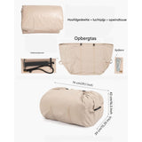 Opblaasbare Katoenen Tent – Luxe Outdoor Camping Cabin Tent met Pomp – 4-Seizoenen Waterdichte Canvas Tent zonder Stokken – 3-4 Personen – 210×300×200 cm – Khaki