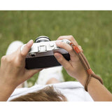 Verstelbare Katoenen Camera Hand Polsband - Fotografie Comfort en Veiligheid - Lichtbruin