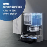ECOVACS DEEBOT X1 OMNI – Robotstofzuiger met Dweilfunctie – 5000Pa Zuigkracht – Zelfreinigend Station – 260 min Accuduur – 3D Obstacle Avoidance – YIKO Spraakbesturing – 4L Waterreservoir – Luxe Ontwerp door JACOB JENSEN