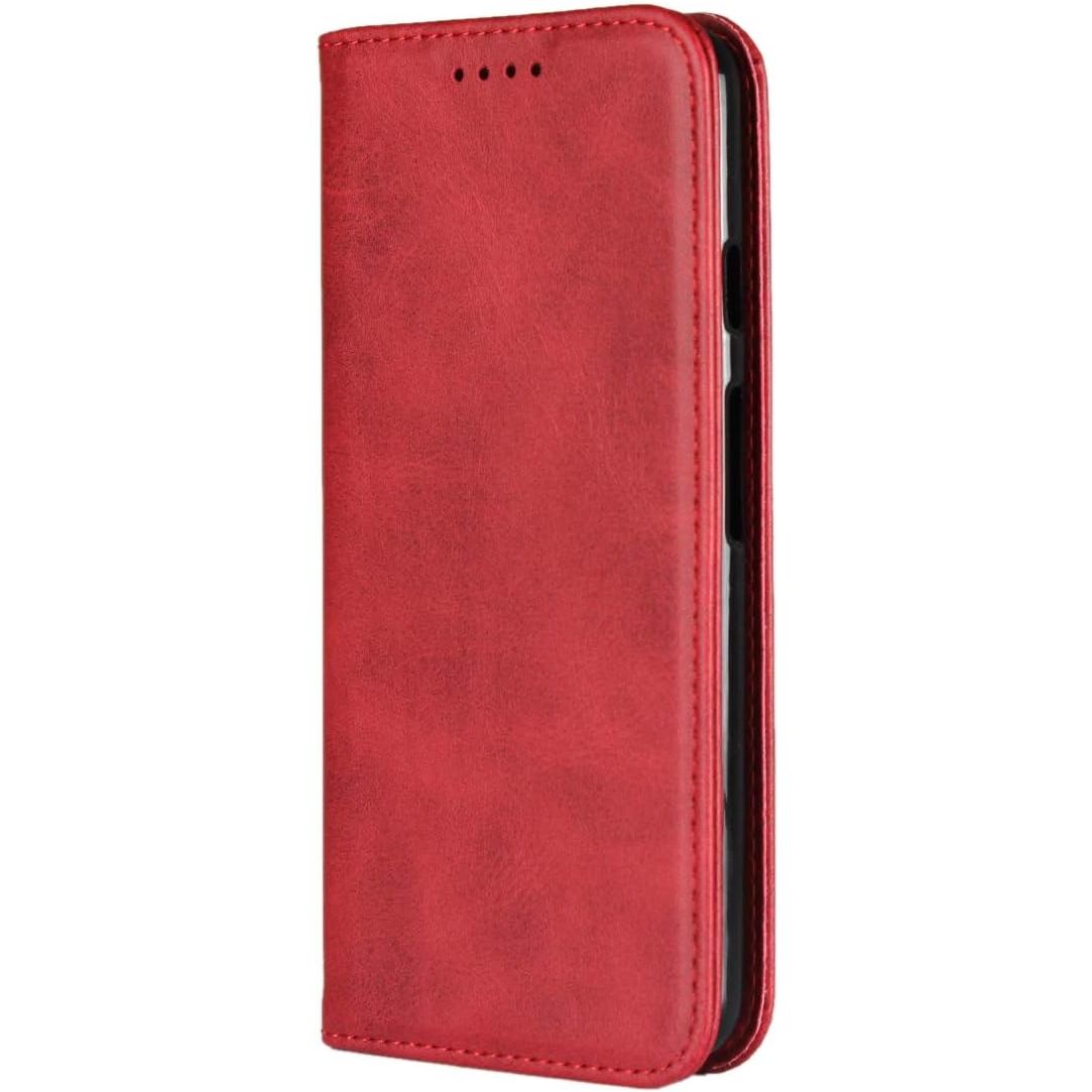 Portemonnee Lederen Hoesje voor Google Pixel 3 - Flip Hoesje met [3 Sleuven] [Magnetische Sluiting] [Staande Functie] Flip Hoesje Cover voor Google Pixel 3 Rood - Hoogwaardig Leer, Handige Stand, Veilige Sluiting, Luxe Bescherming
