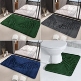 Extra Zachte Badmat Met Pedestal Mat - Anti-Slip Badkamermat - Super Comfortabele en Absorberende Vloermat voor Badkamer, Toilet, Slaapkamer - Beschermt Tegen Koude Vloeren - Groen - 40 x 50 cm U-Pad - Verkrijgbaar in Verschillende Kleuren