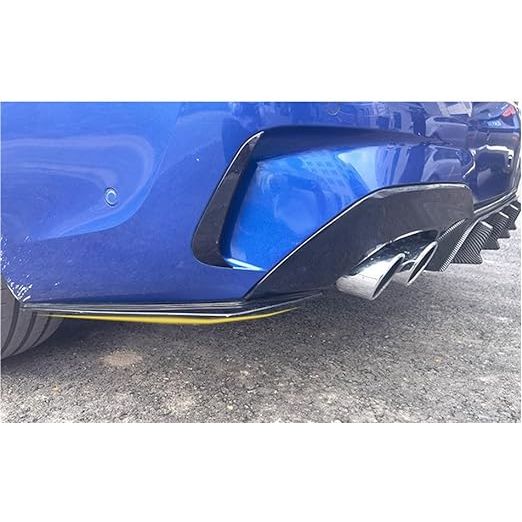 Auto Achterspoiler Side Corner Extension voor BMW 3 Serie - Glanzend Zwart - Vermindert Luchtweerstand, Verbetert Brandstofverbruik en Stabiliteit - Stijlvolle Upgrade voor Meer Downforce en Tractie