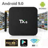 TX6 Android TV-Box 9.0 – Smart TV-Box TX6 – 4 GB RAM + 32 GB ROM – Dual WiFi 2.4G/5G – Bluetooth – Quad Core Processor – 4K Ultra HD H.265 – USB 3.0 – Uitbreidbaar Geheugen – Gebruiksvriendelijk Ontwerp