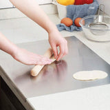 RVS Snijplank 50x50cm – 1.5mm Dikte – Roestvrijstalen Hakplank – Antislip & Geluiddempend – Hygiënisch RVS Snijblad Voor Vlees Groenten Fruit Kaas Pizza – Eenvoudig Schoon Te Maken – Keukenwerkblad 304 Roestvrij Staal