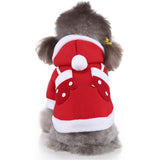 Warme Kerst-Hondenhoodie - Feestelijke Kostuumkleding voor Kleine Huisdieren - Ideaal voor Feestdagen en Familieportretten