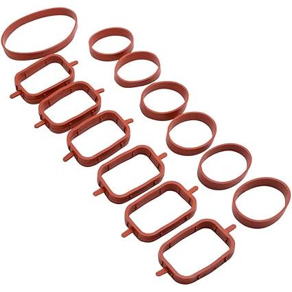6 Stuks 33mm Inlaatspruitstuk Pakkingen -  inlaatspruitstukpakkingen en componenten - Hoogwaardige Inlaat Reparatieset voor 320d 330d 520d 525d 530d 730d - Duurzaam Rubber Materiaal