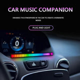 SoundbarRGB ritme lamp muziek visualizer – voice control audio spectrum LED light bar – USB Type C sound control lichtbalk met 32 LED kleuren – desktop auto gaming sfeerverlichting equalizer lamp zwart