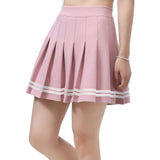 Koreaanse Plooirok - Elegante Minirok met Dubbele Bies – Zachte Katoenmix – Zijrits met Haaksluiting – Schoolstijl / Kawaii / Casual – Comfortabele Pasvorm – Zwart / Grijs / Beige (kopie)